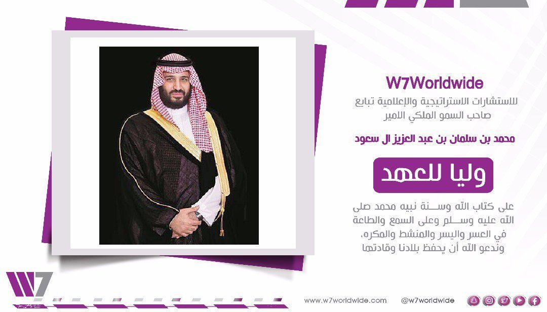 Pledging Allegiance to Crown Prince Mohammed bin Salman Al Saud