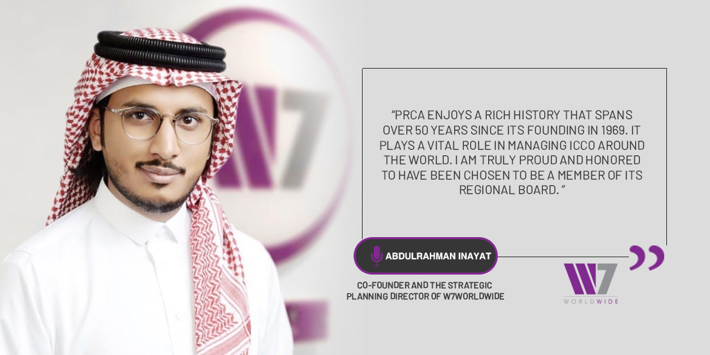 Inayat, the youngest member to join PRCA MENA Regional Board